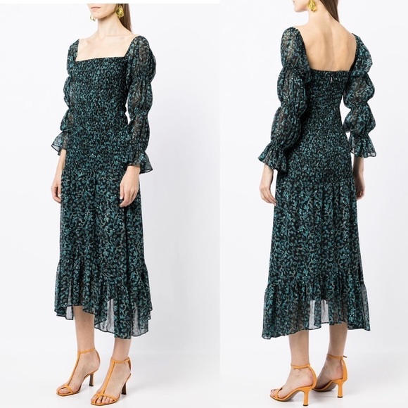 NWT Misa Los Angeles Midi Rashida Dress Size XS - Picture 2 of 9